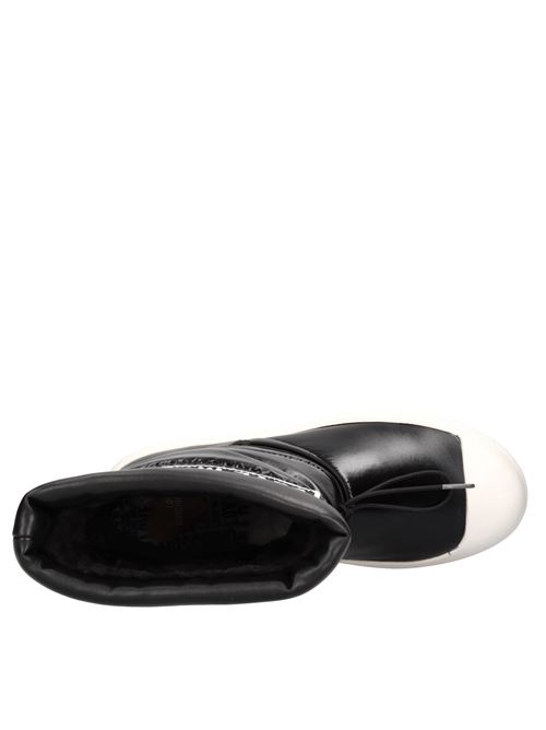 Stivaletti in pelle e tessuto LOVE MOSCHINO | JA15855H0HIN000ANERO
